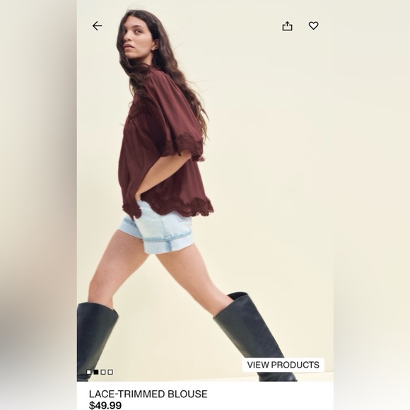 Elegant Bohemian Lace Trim White Blouse - Picture 3 of 15